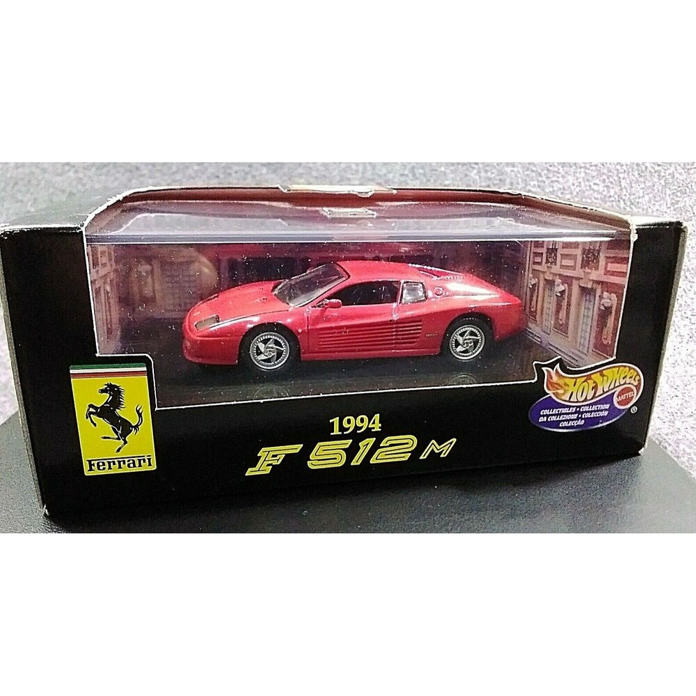 1994 Ferrari F512M Hot Wheels 1:43 Die Cast Vintage Red